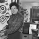 Julia Child in her home in Cambridge, Massachusetts